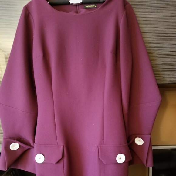 just women Dresses & Skirts - Just Women burgundy dress size 38.